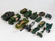 A quantity of military related diecast models incl
