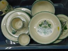 A small quantity of Poole pottery tea ware