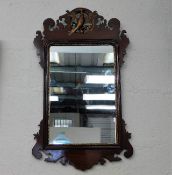 A Regency style mahogany mirror