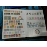 Three album of European stamps