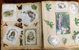 A late Victorian/Early 20thC. scrapbook, some faul