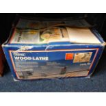 A boxed Draper wood lathe