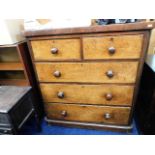 A Victorian chest of drawers