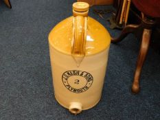 A large flagon with tap hole J. O. Nash & Sons Ply