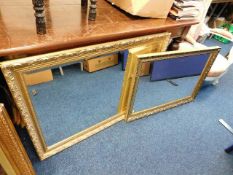 Two gilt framed mirrors