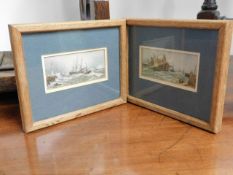 Two framed Thomas Bush Hardy miniature prints
