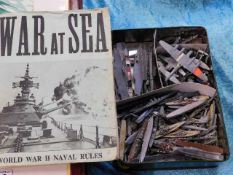 A war at sea game with various components