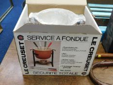 A Le Creuset boxed & unused fondue set