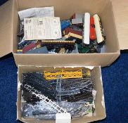 Two boxes of 00 gauge railway items