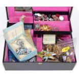 A box of costume jewellery