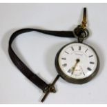 A silver J. G. Graves English Lever pocket watch