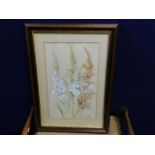 A Marjorie Blamey floral watercolour, signed