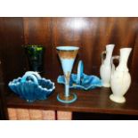 A small selection of various glassware including a