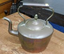 A Georgian copper kettle