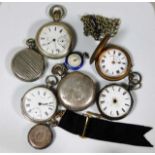 A Gents silver pocket watch & other pocket watches
