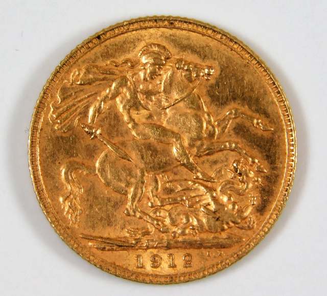 A 1912 George V full gold sovereign