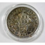 An early Victorian 1840 silver One Rupee coin