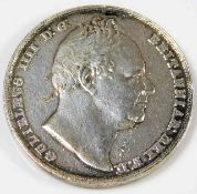 A Victorian electrotype William IV 1831 crown, 38mm diameter, 25.6g