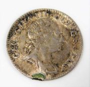 A George III Maundy money silver threepence 1762