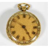 A Georgian 18ct gold fusee pocket watch by Summerh
