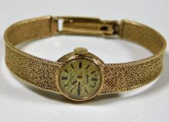 A 9ct gold ladies 21 jewel Rotary wrist watch appr