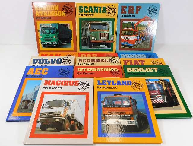 Fourteen editions of World Trucks including Dennis