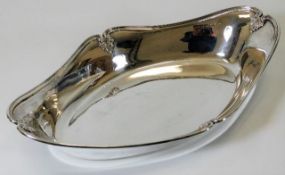 A silver bread tray Chester marks, somewhat rubbed
