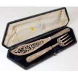 A Martin, Hall & Co. of Sheffield 1857 silver fish