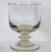 A 19thC. glass rummer 4.5in high