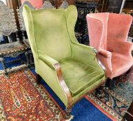 An early 19thC. William IV upholstered armchair