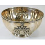 A small heavy gauge continental white metal bowl 3