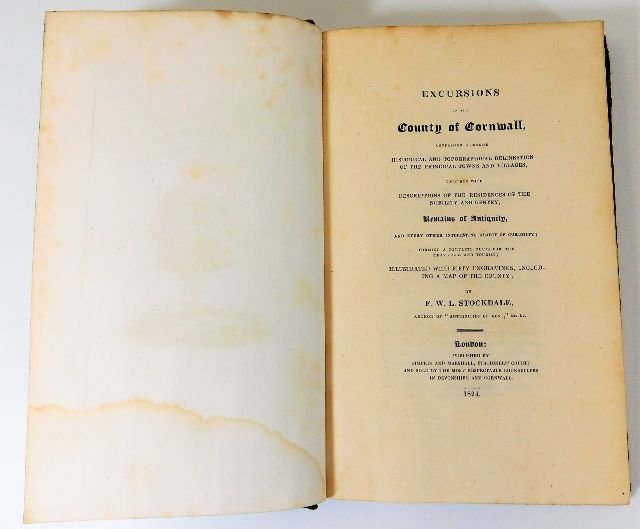Book - Excursions In The County of Cornwall by F.