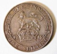 A high grade 1916 one shilling