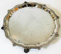 A Henry Wilkinson silver salver Sheffield 1891 290