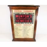 A Munyon's Homeopathic Remedies cabinet 24in high