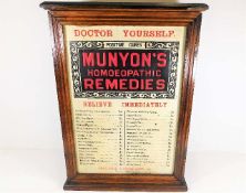 A Munyon's Homeopathic Remedies cabinet 24in high