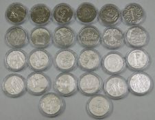 An uncirculated alphabet 10p piece set