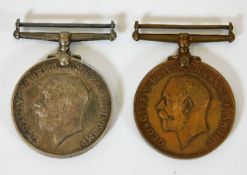 A WW1 medal set awarded to Alfred J Steele