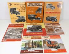 Eight vintage truck & lorry books relating to rail