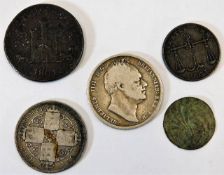 An 1801 token & other coins