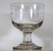 A 19thC. glass rummer 4.875in high