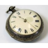 A c.1800 R. Westmore of Preston verge pocket watch