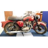 An early 1960's BSA 250cc motorcycle 31701 miles o