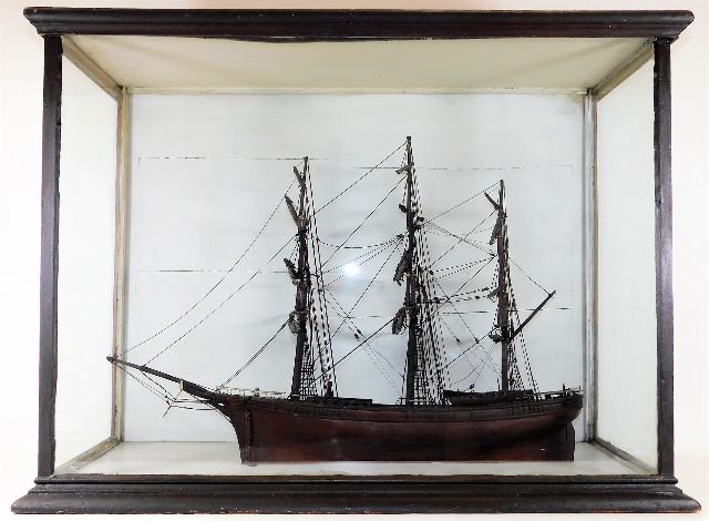 A well detailed mid 19thC. wood & whalebone model