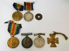 WW1 set awarded to 27525 Pte. H. J. Mutton Duke of