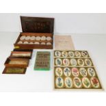 A Victorian Jaques Floral lotto game, boxed, twinn