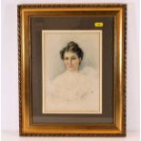 A framed & signed early 20thC. Florence Hannam wat