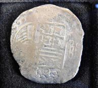 C.1650 a Mexican 8 reales coin from the wreck of H