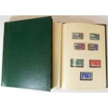 Two world stamp albums including nine pages of Hon