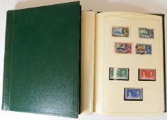 Two world stamp albums including nine pages of Hon